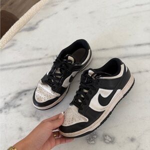 Adidas Women's Black and White Sneakers